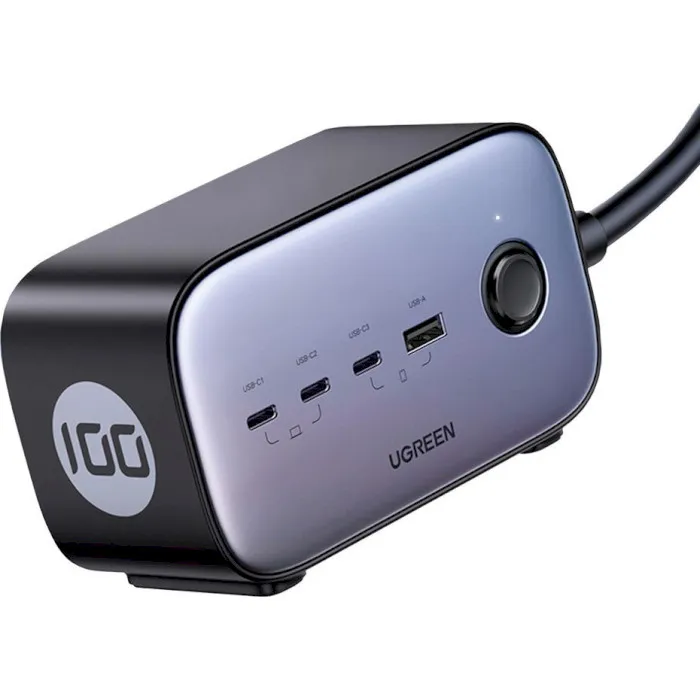 Зарядний пристрій Ugreen DigiNest Pro CD270 GaN 100W Gray (60167) - мініатюра 3
