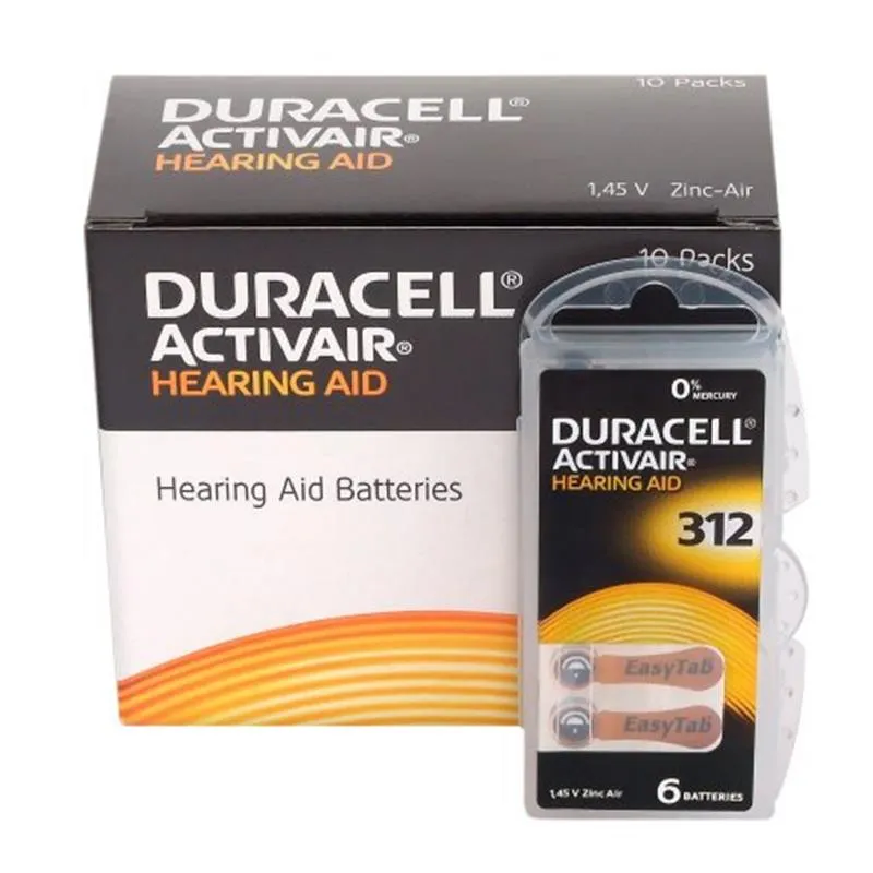 Батарейка Duracell Activair 312 BL 6 шт (для слухових апаратів) - мініатюра 2