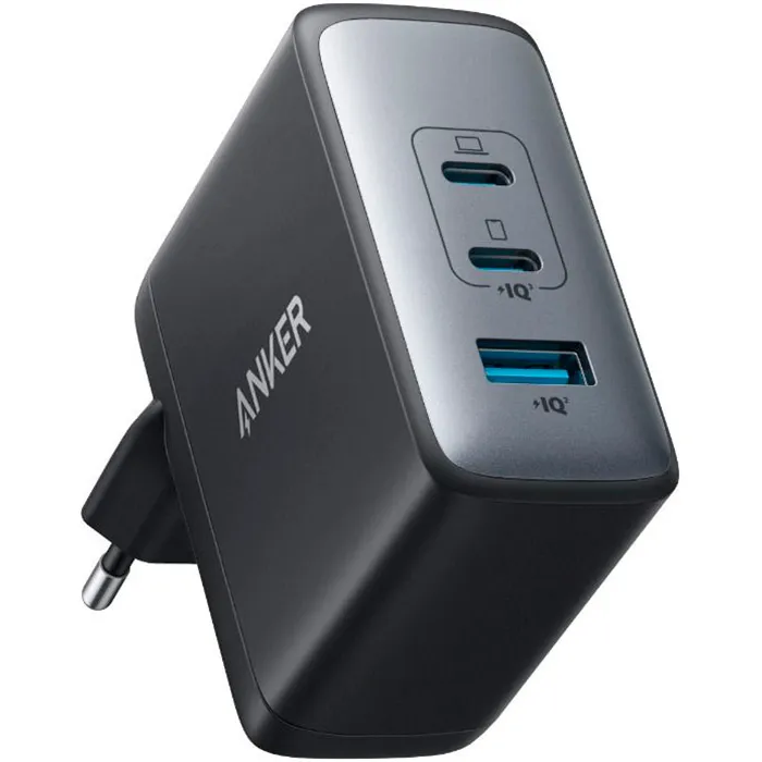 Мережевий зарядний пристрій Anker PowerPort 736 Nano II Black, GaN 100W (A2145G11) - зображення 1