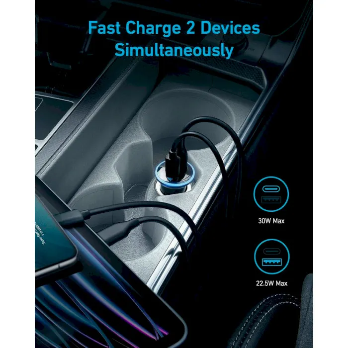 Мережевий зарядний пристрій Anker PowerDrive 323 Black (A2735G11) - мініатюра 3