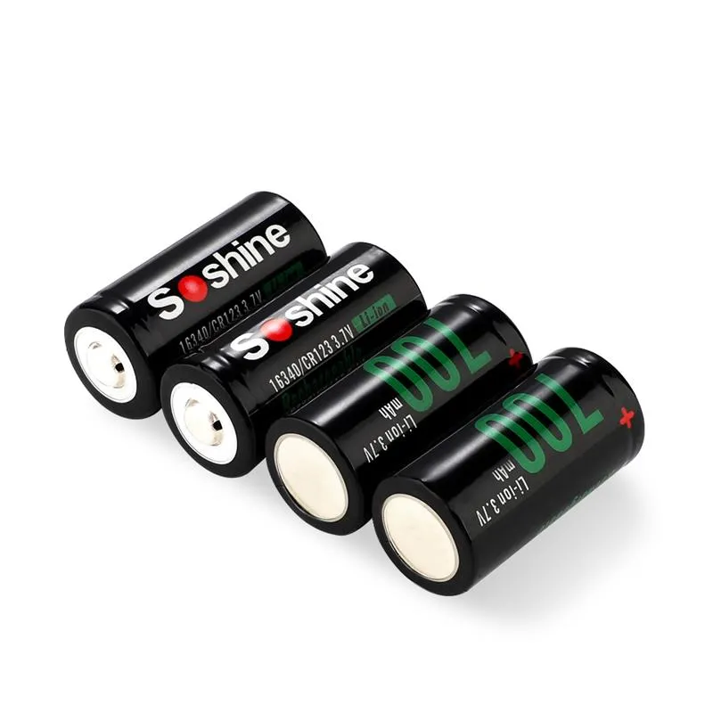 Акумулятор Soshine CR123A/16340 700mAh 1шт - мініатюра 3