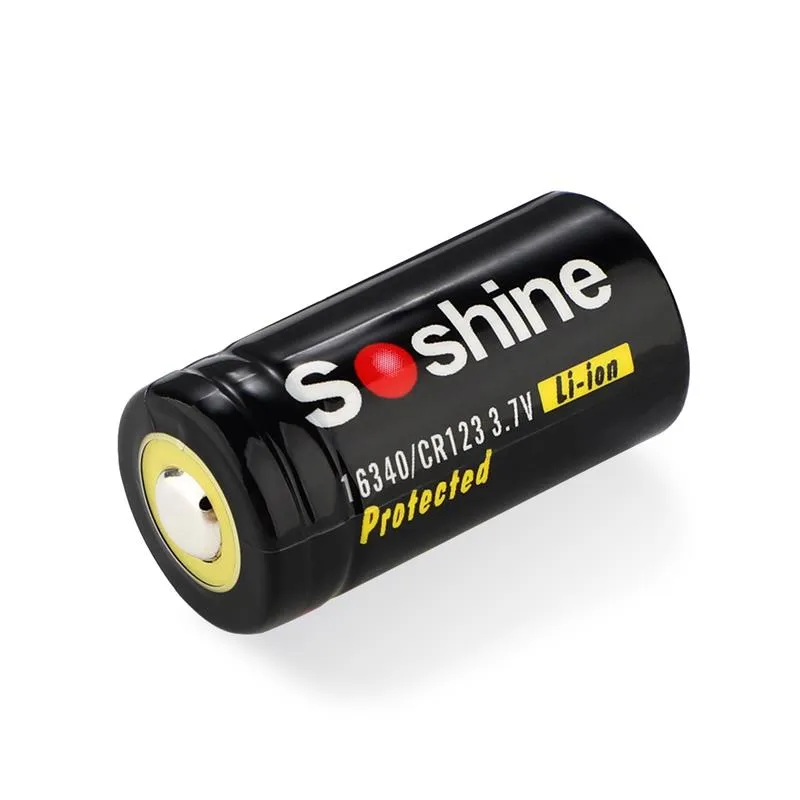 Акумулятор Soshine Protected CR123A/16340 3.7V 700mAh 1шт - зображення 1