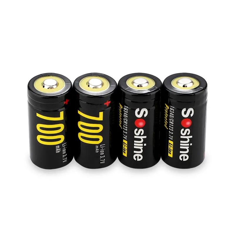 Акумулятор Soshine Protected CR123A/16340 3.7V 700mAh 1шт - мініатюра 3