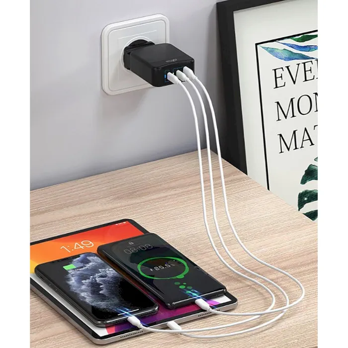 Мережевий зарядний пристрій Media-Tech MT6252 65W Black  - мініатюра 5