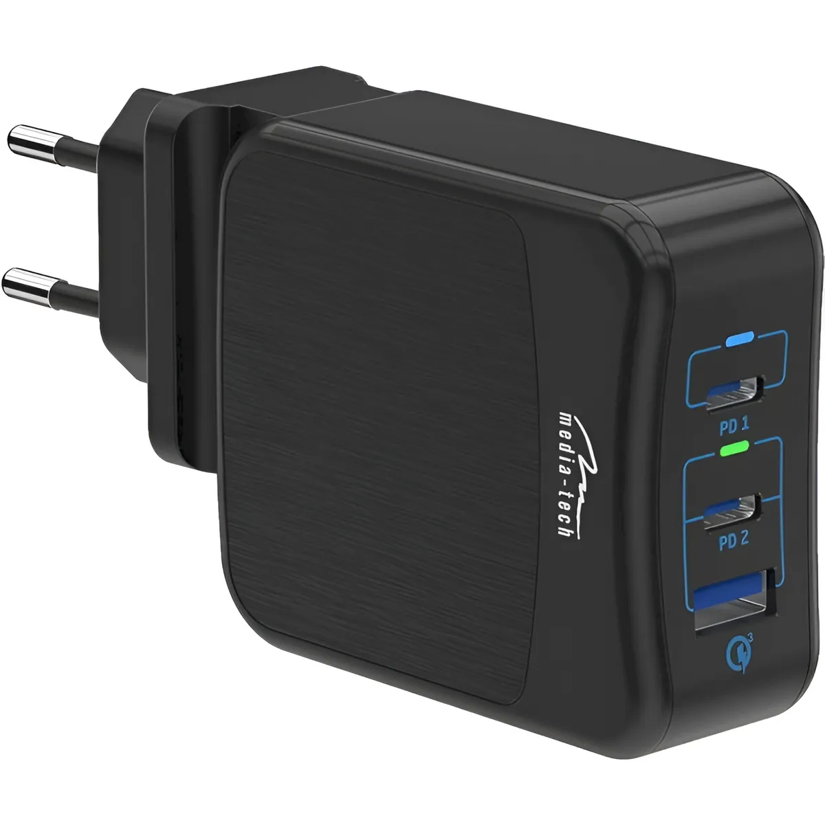 Мережевий зарядний пристрій Media-Tech MT6252 65W Black  - мініатюра 6