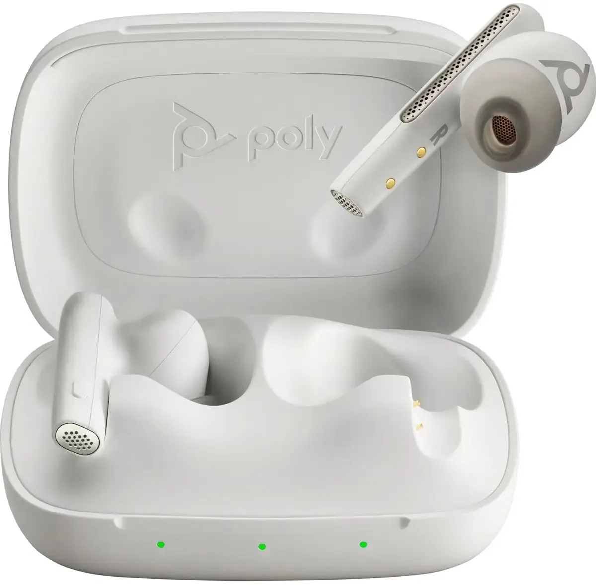 Bluetooth-гарнітура Poly Voyager Free 60 Earbuds + BT700A + BCHC White (7Y8L3AA) - мініатюра 6