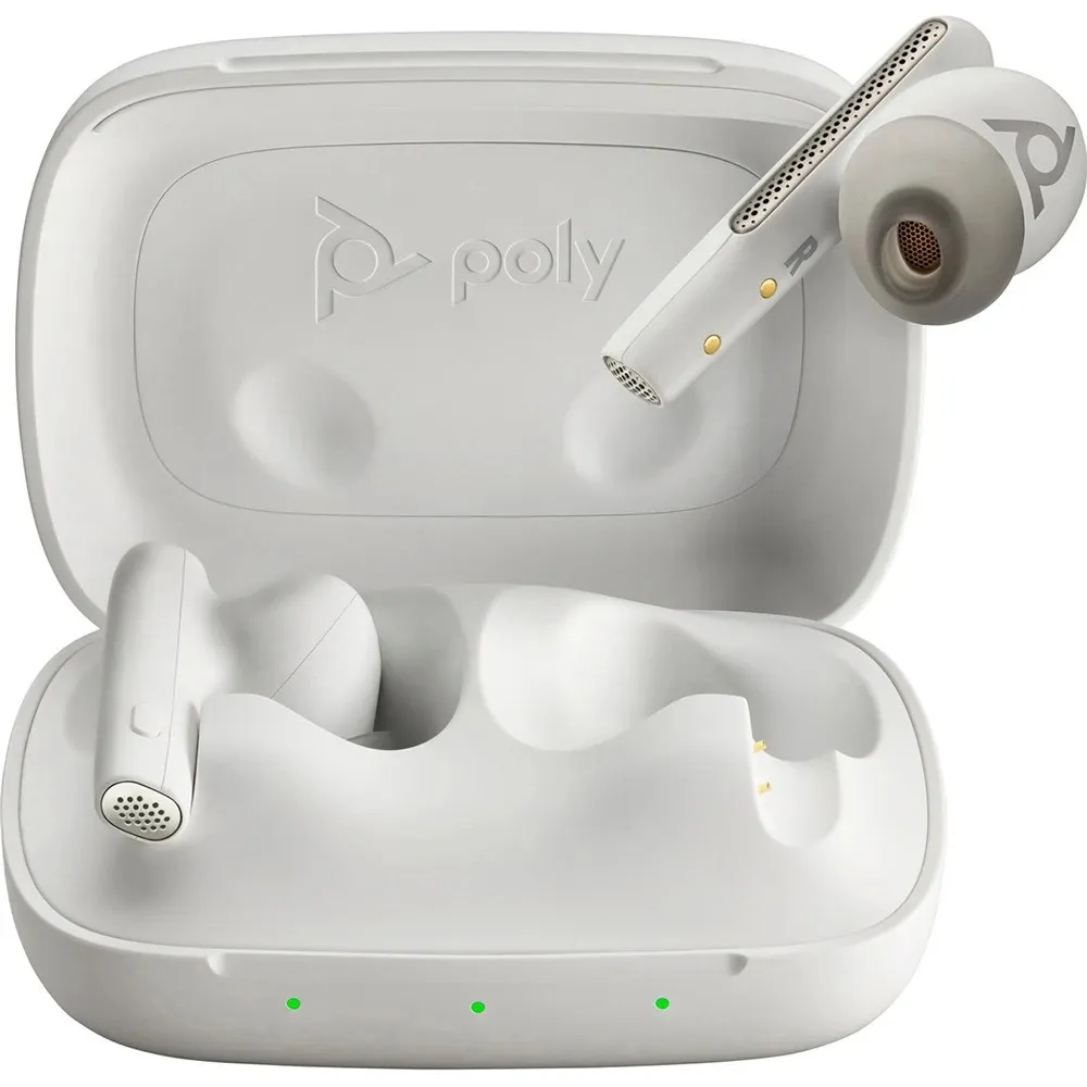 Bluetooth-гарнітура Poly Voyager Free 60 Earbuds + BT700C + BCHC White (7Y8L4AA) - мініатюра 4