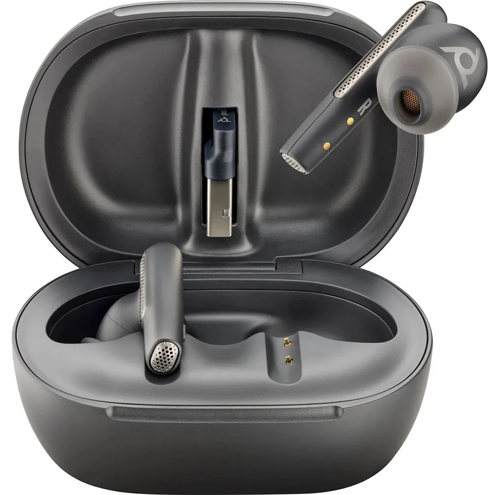 Bluetooth-гарнітура Poly Voyager Free 60+ Earbuds + BT700A + TSCHC Black (7Y8G3AA) - мініатюра 9