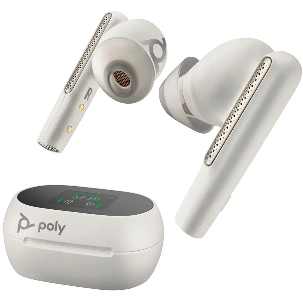Bluetooth-гарнітура Poly Voyager Free 60+ Earbuds + BT700A + TSCHC White (7Y8G5AA) - мініатюра 2