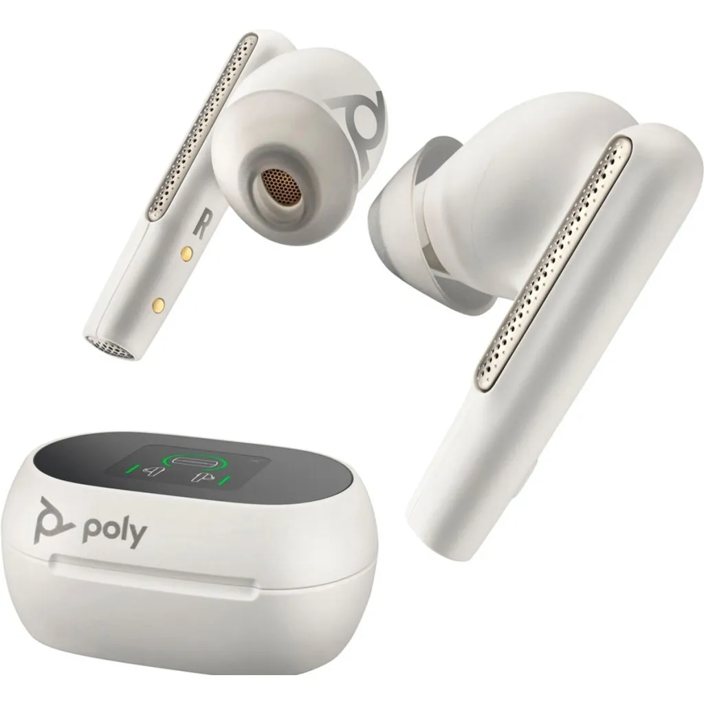 Bluetooth-гарнітура Poly Voyager Free 60+ Earbuds + BT700C + TSCHC White (7Y8G6AA) - мініатюра 7