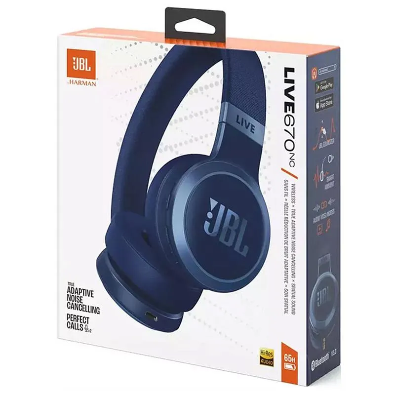 Bluetooth-гарнітура JBL Live 670NC Blue (JBLLIVE670NCBLU) - мініатюра 8