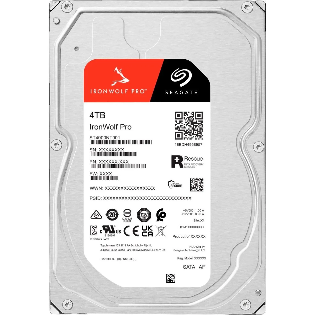Накопичувач HDD SATA 4.0TB Seagate IronWolf Pro 7200rpm 256MB (ST4000NT001) - мініатюра 3
