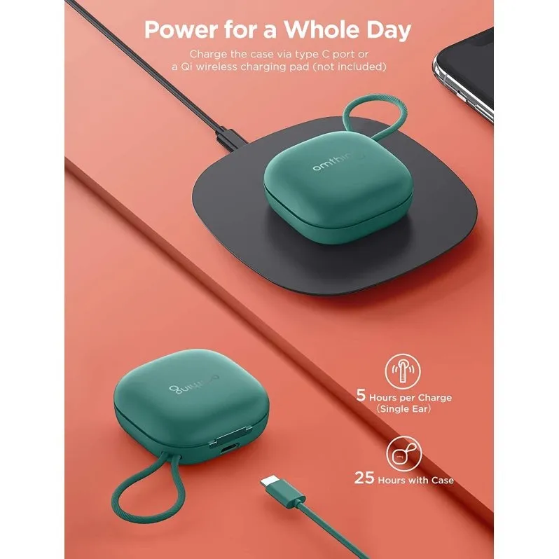 Bluetooth-гарнітура Omthing Airfree Pods TWS EO005 Green - мініатюра 5