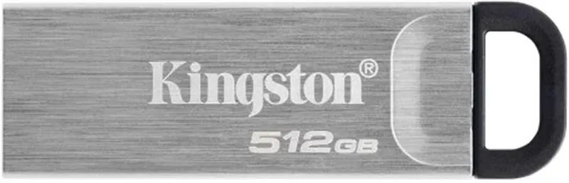 Флеш-накопичувач USB3.2 512GB Kingston DataTraveler Kyson Silver/Black (DTKN/512GB) - мініатюра 2