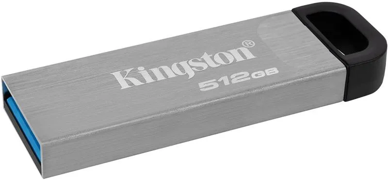 Флеш-накопичувач USB3.2 512GB Kingston DataTraveler Kyson Silver/Black (DTKN/512GB) - мініатюра 3