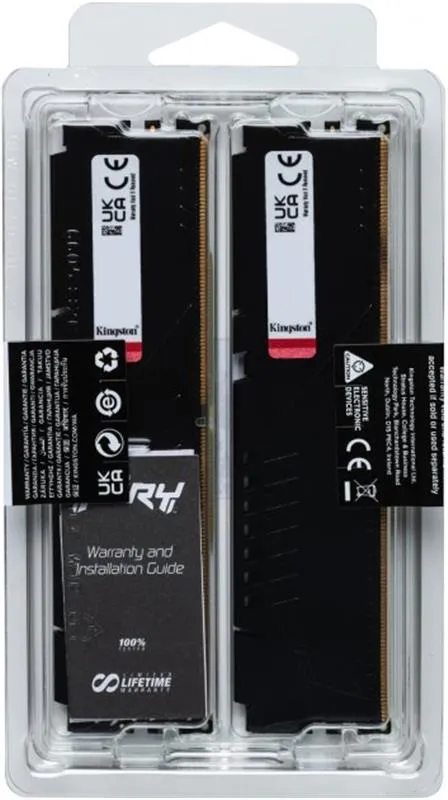 Модуль пам`яті DDR5 2x16GB/6400 Kingston Fury Beast Black (KF564C32BBK2-32) - мініатюра 7