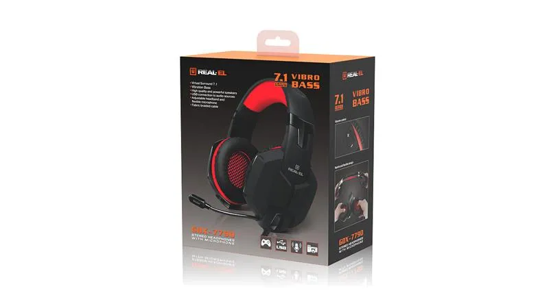 Гарнітура REAL-EL GDX-7790 Black - мініатюра 15
