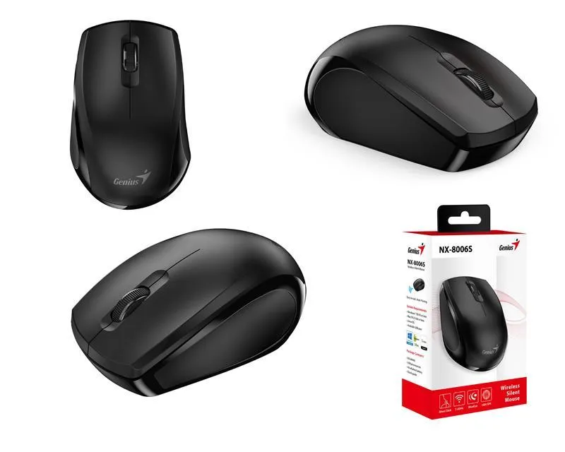 Мишка Genius NX-8006 Silent Wireless Black (31030024400) - мініатюра 5