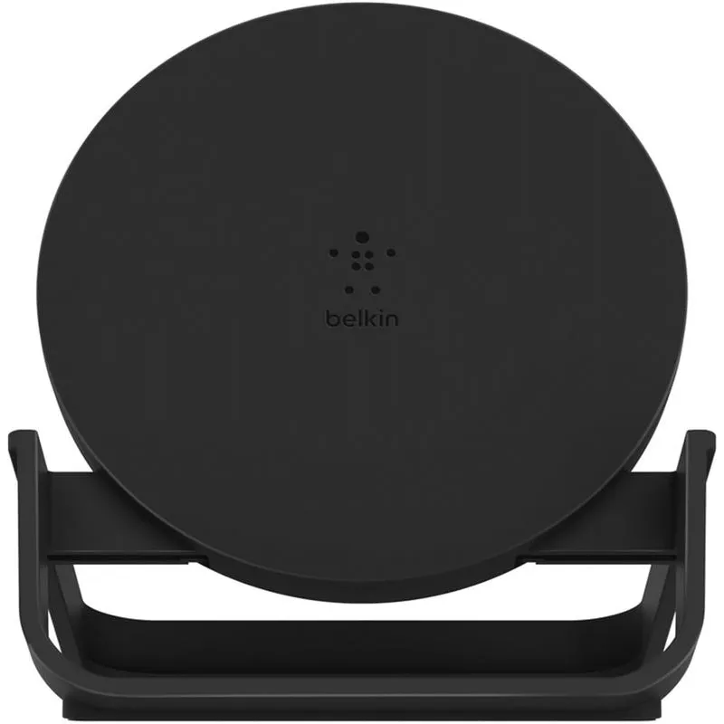 Безпровідний зарядний пристрій Belkin Stand Wireless Charging Qi Black (WIB001ttBK) - зображення 1