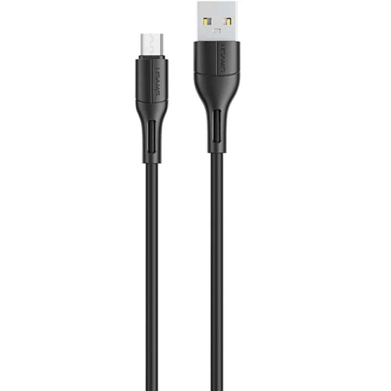 Кабель Usams US-SJ502 USB - Micro USB (M/M), 1 м, Black (SJ502USB01) - мініатюра 2