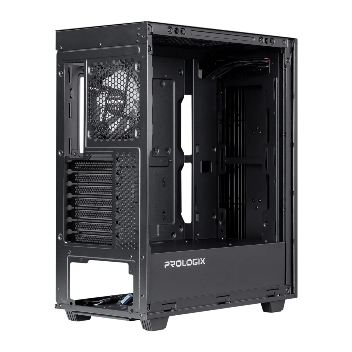 Корпус Prologix E122 Tempered Glass&Mesh Black - мініатюра 6