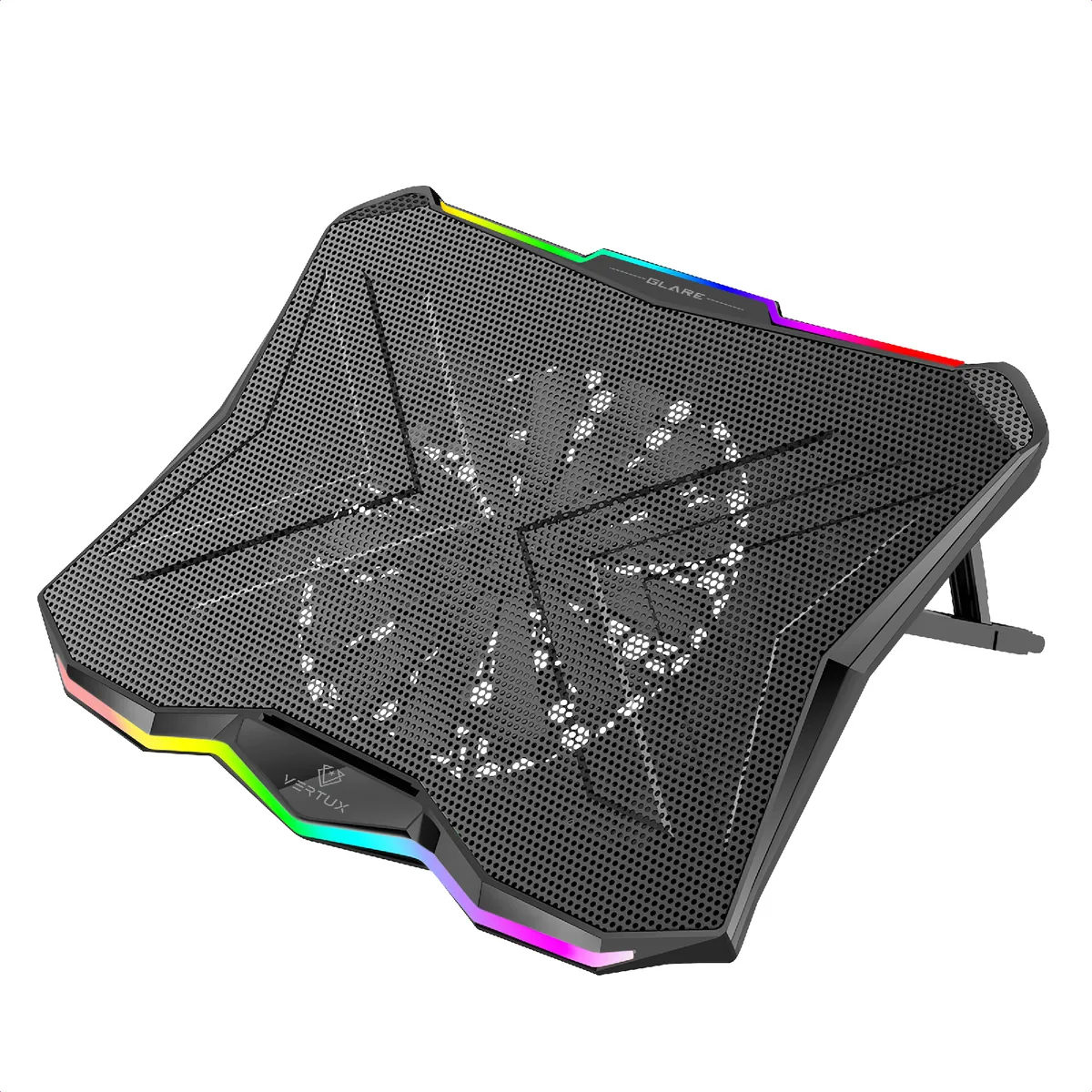 Охолоджуюча пiдставка для ноутбука Promate Vertux Glare Black - зображення 1