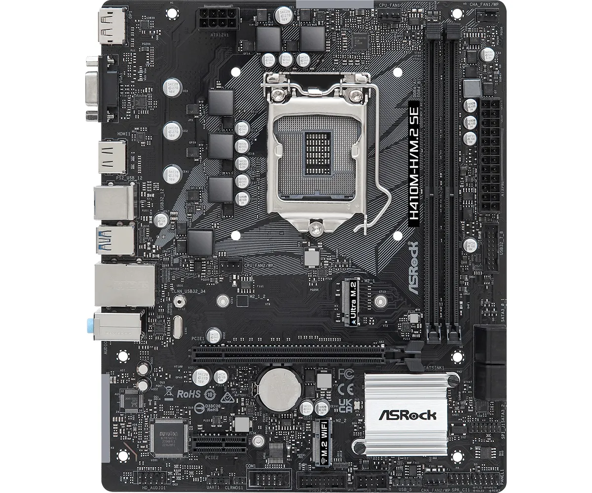 Материнська плата ASRock H410M-H/M.2 SE Socket 1200 - зображення 1