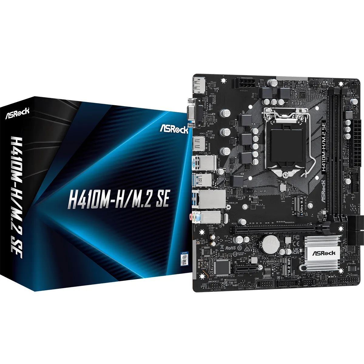 Материнська плата ASRock H410M-H/M.2 SE Socket 1200 - мініатюра 5