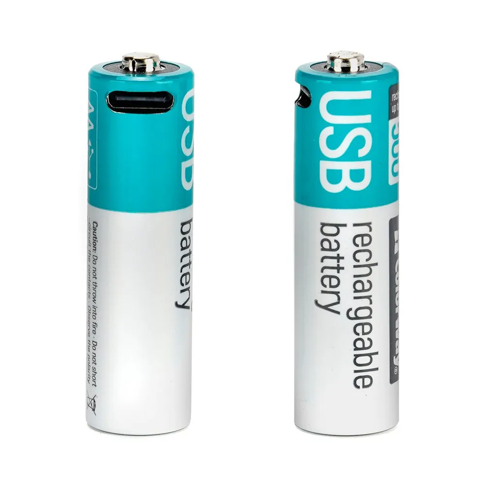Акумулятор USB-C ColorWay (CW-UBAA-10) AA/HR06 Li-Pol 2220 mAh BL 2шт - мініатюра 2