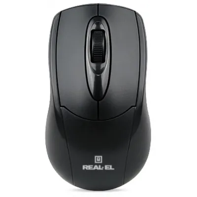 Миша REAL-EL RM-207 Black (EL123200015) - мініатюра 3