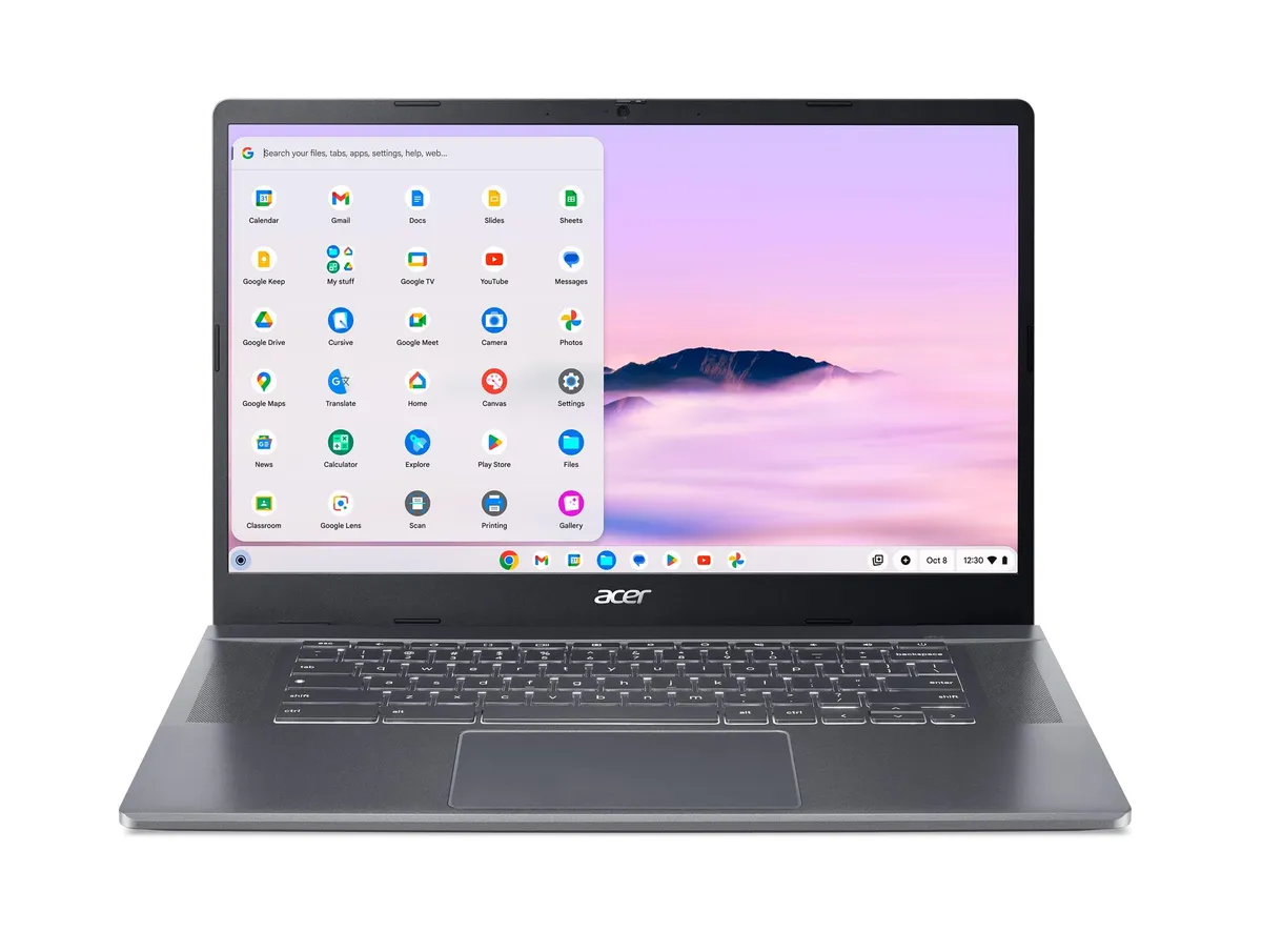 Ноутбук Acer Chromebook Plus 515 CB515-2HT-554G (NX.KNYEU.003) Steel Gray - зображення 1