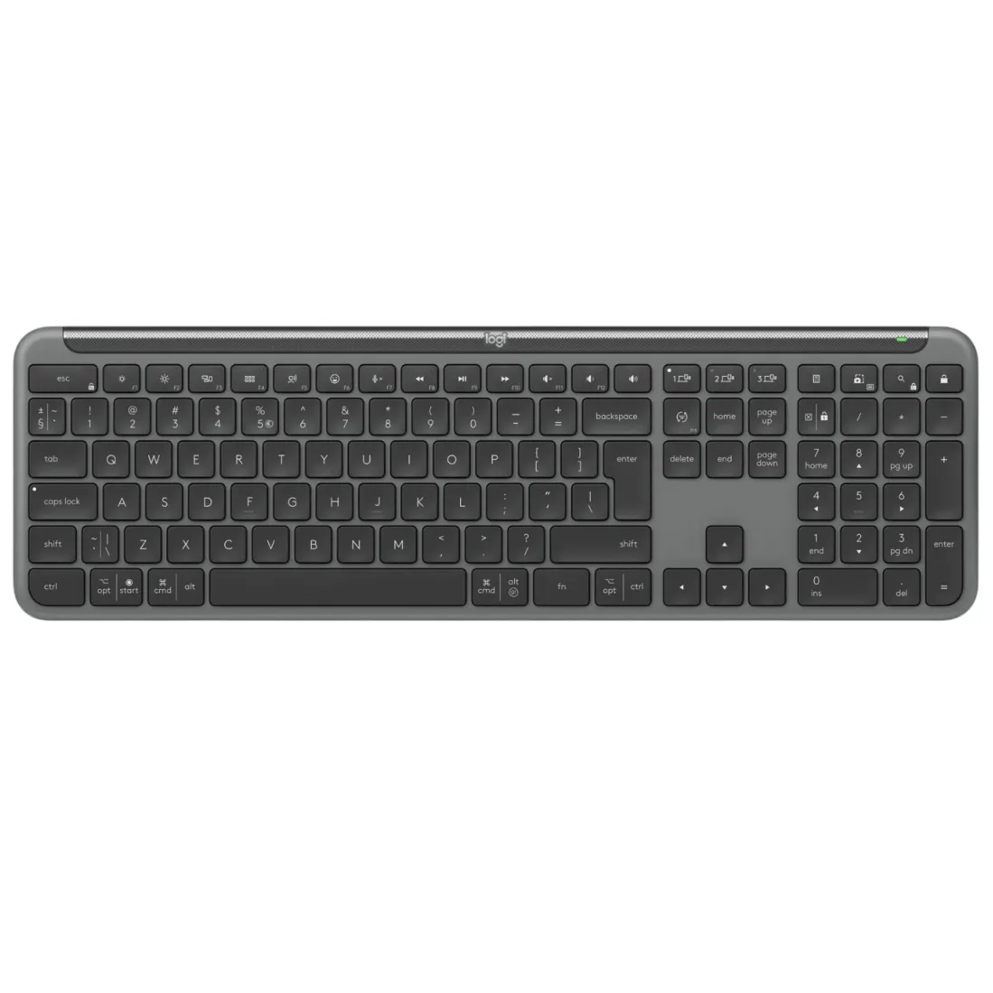 Клавiатура бездротова Logitech Signature Slim K950 US Graphite USB (920-012465) - мініатюра 2