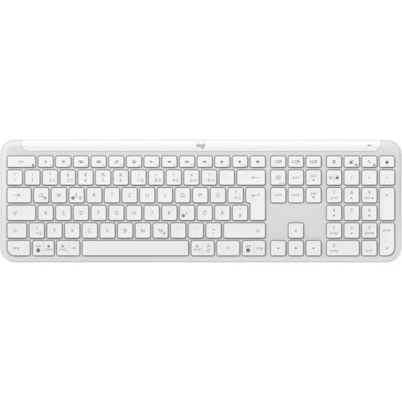 Клавiатура бездротова Logitech Signature Slim K950 US OffWhite USB (920-012466) - зображення 1