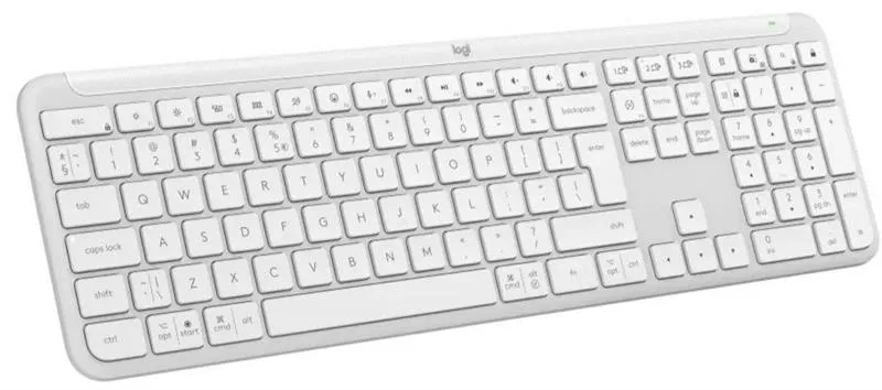 Клавiатура бездротова Logitech Signature Slim K950 US OffWhite USB (920-012466) - мініатюра 2