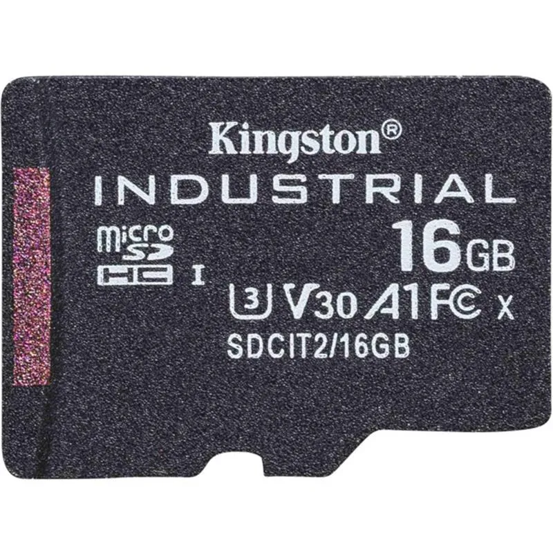 Карта пам`ятi MicroSDHC 16GB UHS-I/U3 Class 10 Kingston Industrial (SDCIT2/16GBSP) - зображення 1