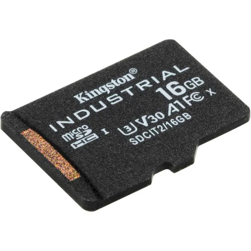 Карта пам`ятi MicroSDHC 16GB UHS-I/U3 Class 10 Kingston Industrial (SDCIT2/16GBSP) - мініатюра 2