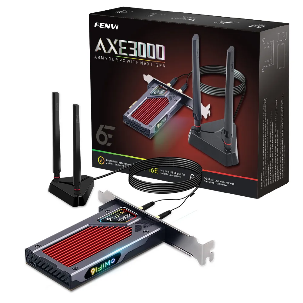 Бездротовий адаптер Fenvi FV-AXE3000RGB Gaming (Intel AX210) - мініатюра 9