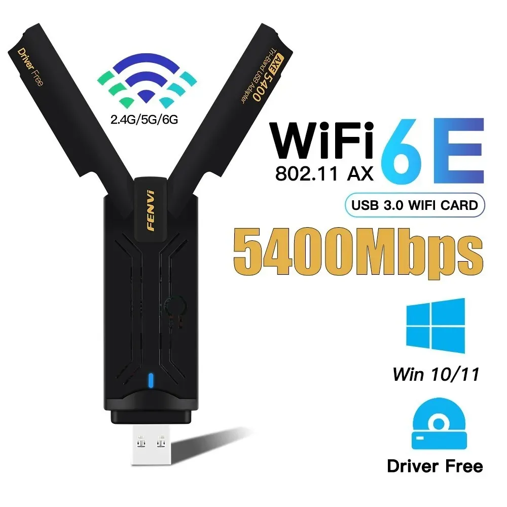 Бездротовий адаптер Fenvi FU-AXE5400 EX (RTL8832CU) - мініатюра 5