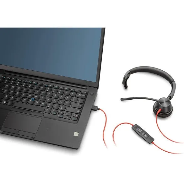 Гарнітура Poly BlackWire C3310 M USB-A HS Mono Black (767F6AA) - мініатюра 2