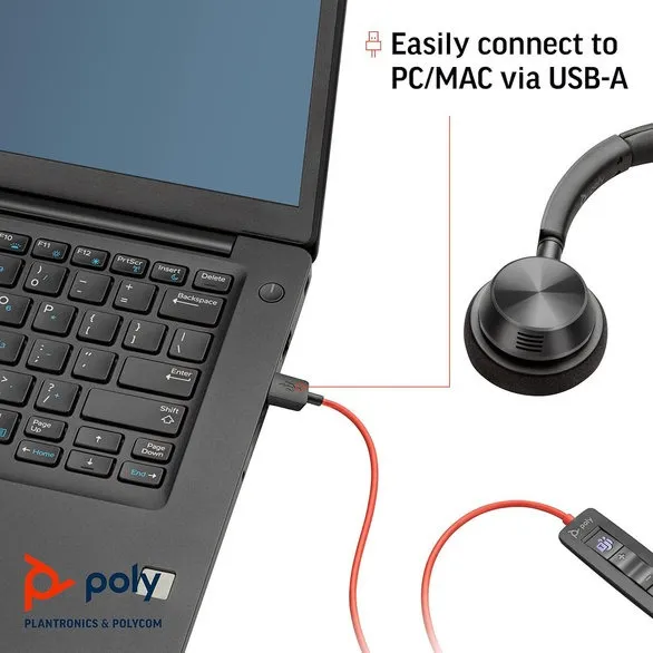 Гарнітура Poly BlackWire C3310 M USB-A HS Mono Black (767F6AA) - мініатюра 3