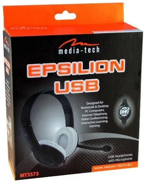 Гарнітура Media-Tech Epsilion USB Black (MT3573) - мініатюра 6