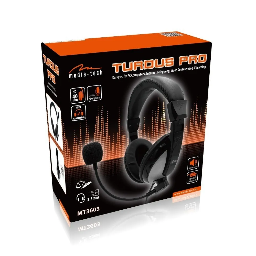 Гарнітура Media-Tech Turdus Pro Black (MT3603) - мініатюра 7