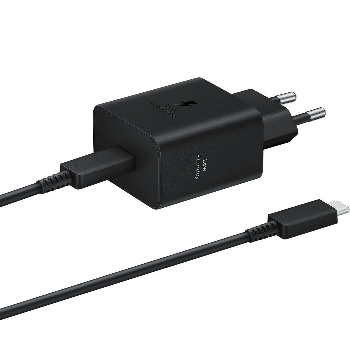 Мережевий зарядний пристрій Samsung EP-T4511XBEGEU Black, 45W + кабель USB Type-C - мініатюра 6