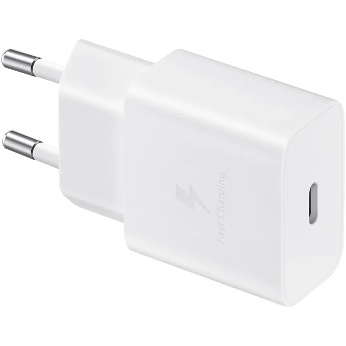 Мережевий зарядний пристрій Samsung EP-T1510X White, 1хUSB Type-C, 15W + кабель USB Type-C (EP-T1510XWEGEU) - мініатюра 3