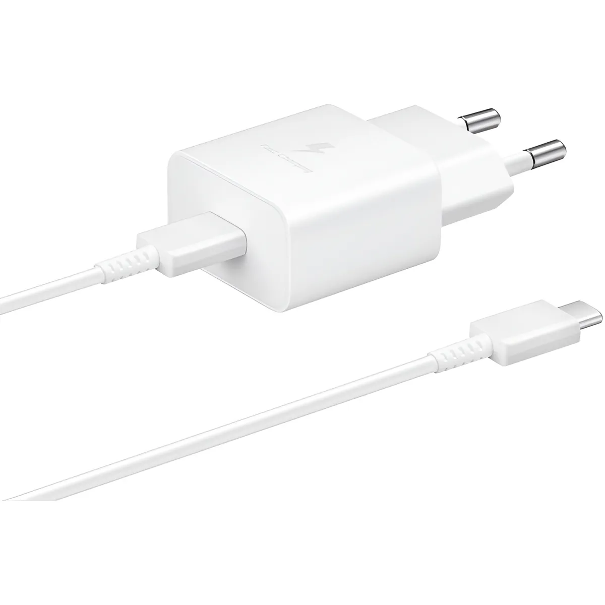 Мережевий зарядний пристрій Samsung EP-T1510X White, 1хUSB Type-C, 15W + кабель USB Type-C (EP-T1510XWEGEU) - мініатюра 5