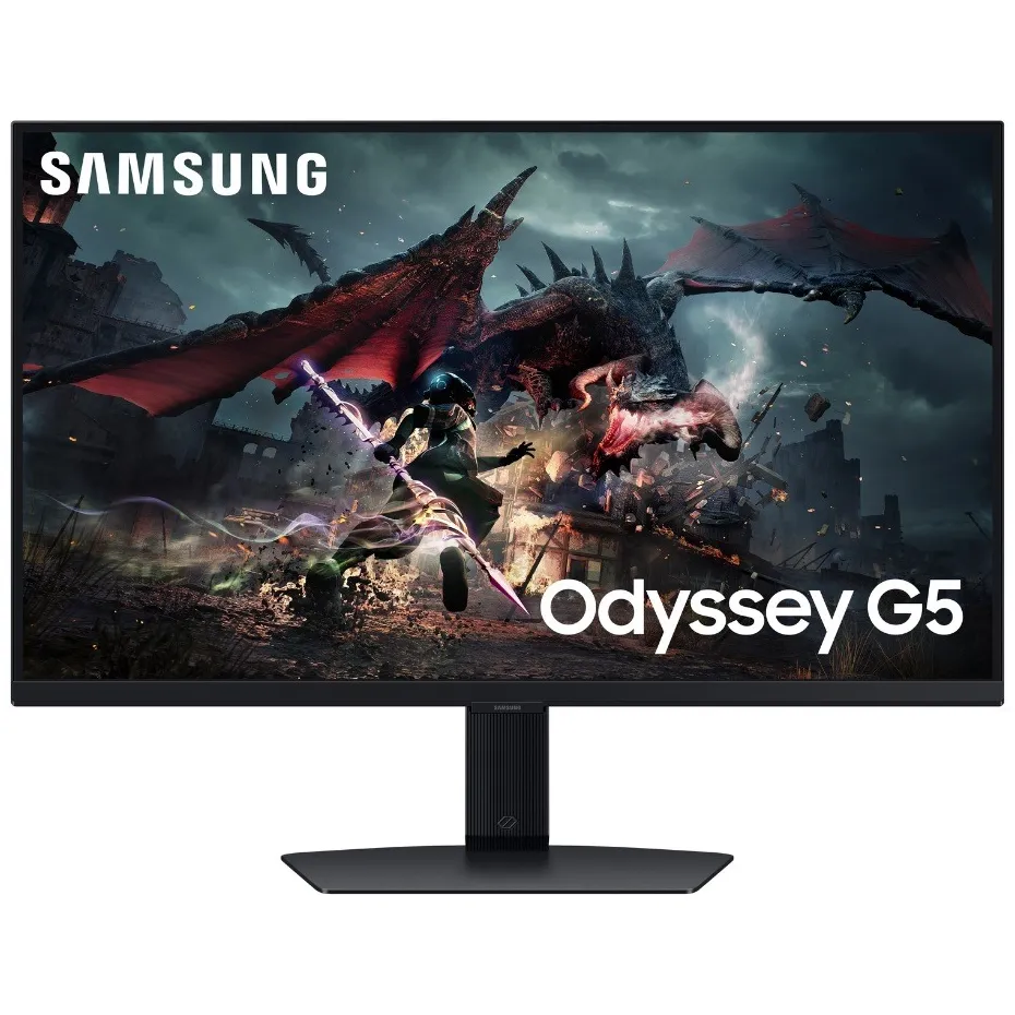 Монiтор Samsung 27" Odyssey G5 LS27DG500 (LS27DG500EIXCI) IPS Black 180Hz - зображення 1