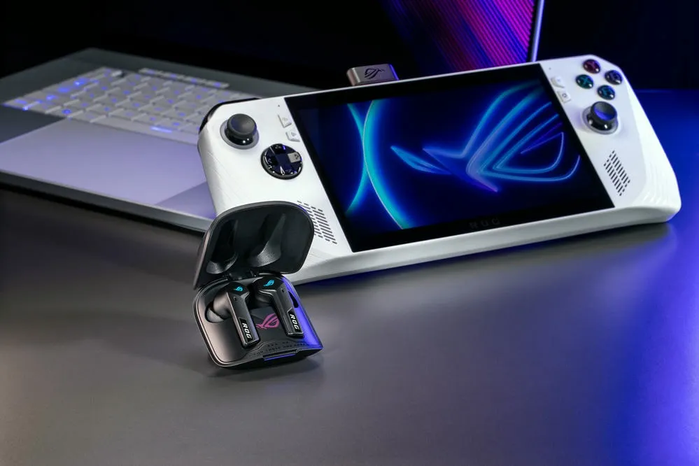 Bluetooth-гарнітура Asus ROG Cetra True Wireless SpeedNova Black (90YH03Y0-BTUA00) - мініатюра 4