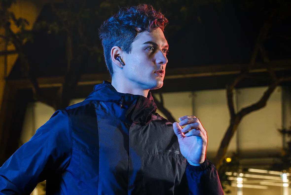 Bluetooth-гарнітура Asus ROG Cetra True Wireless SpeedNova Black (90YH03Y0-BTUA00) - мініатюра 5