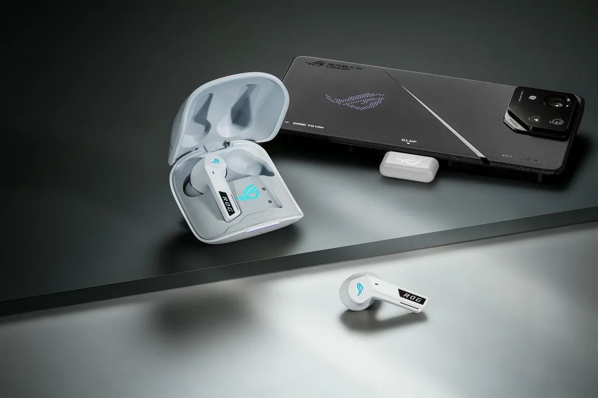 Bluetooth-гарнітура Asus ROG Cetra True Wireless SpeedNova White (90YH03Y0-BTUA10) - мініатюра 6