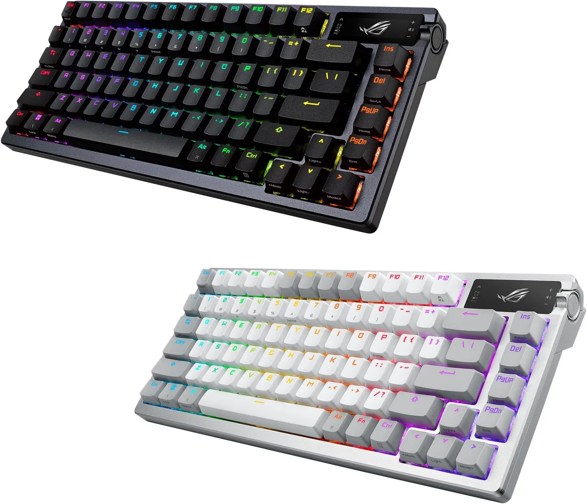 Клавіатура бездротова Asus ROG Azoth RGB WL BT White (90MP031A-BKUA11) - мініатюра 9